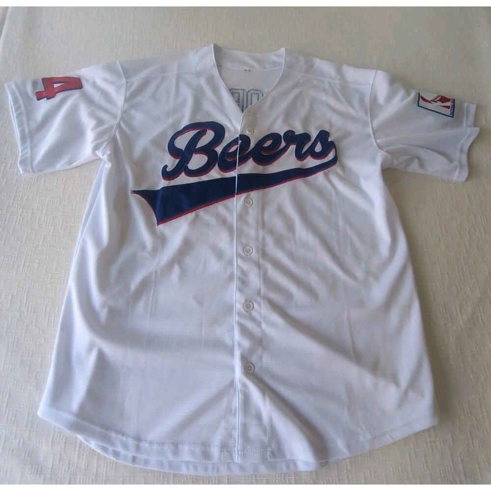 Baseketball Jersey White #44 Joe Cooper  Men's Size XL STITCHED